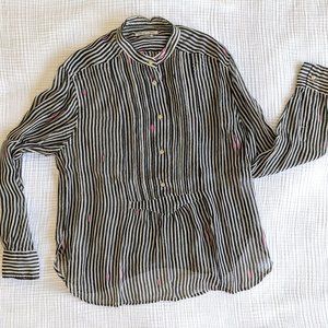 ISABEL MARANT ETOIILE Sheer Print Blouse - Size 38 / 6 / M